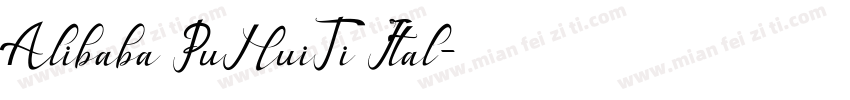 Alibaba PuHuiTi Ital字体转换